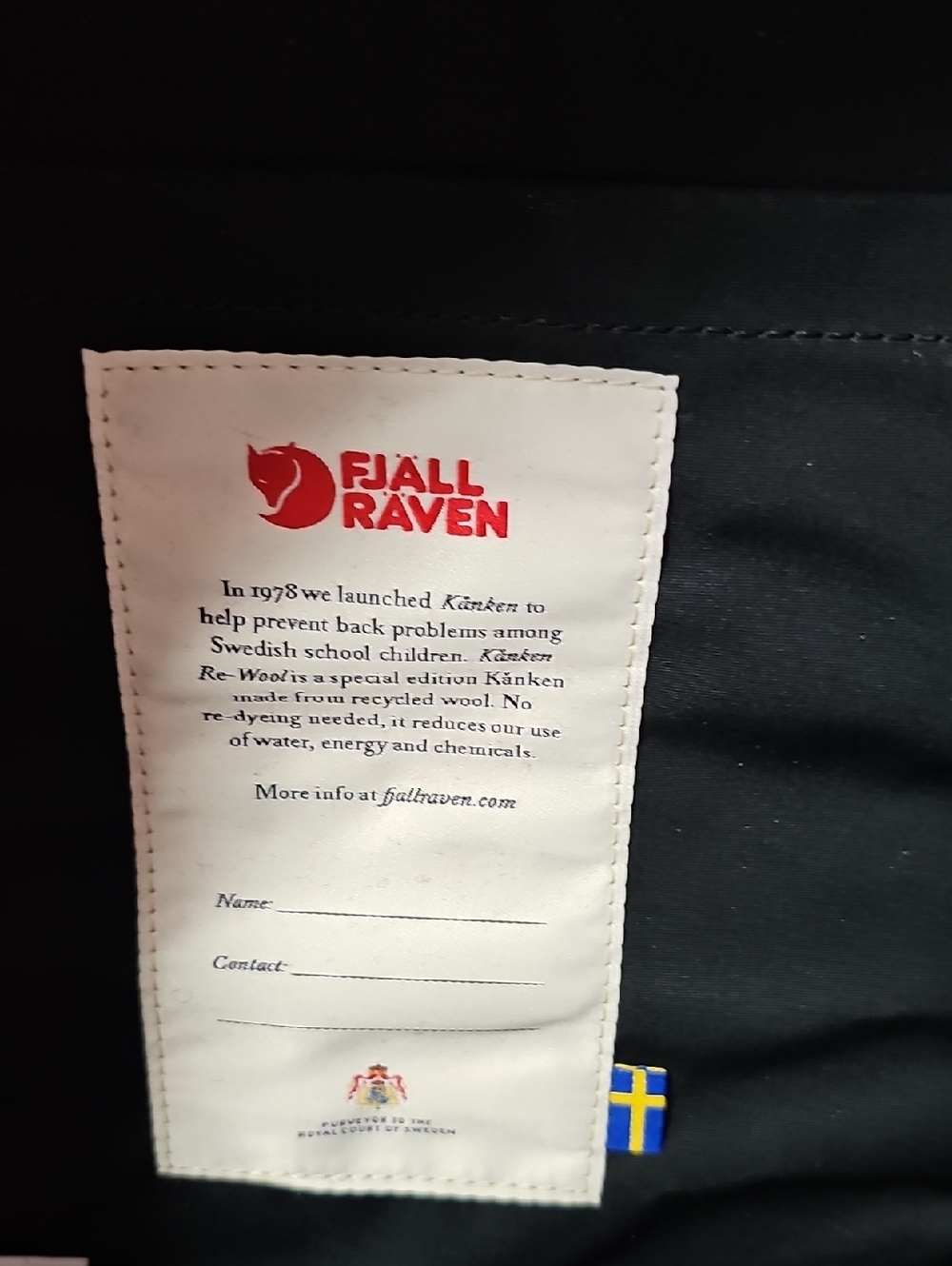 Fjällräven Kånken Re-Wool Laptop  Fjallraven Kanken Re-Wool Laptop 15" - Picture 7 of 8